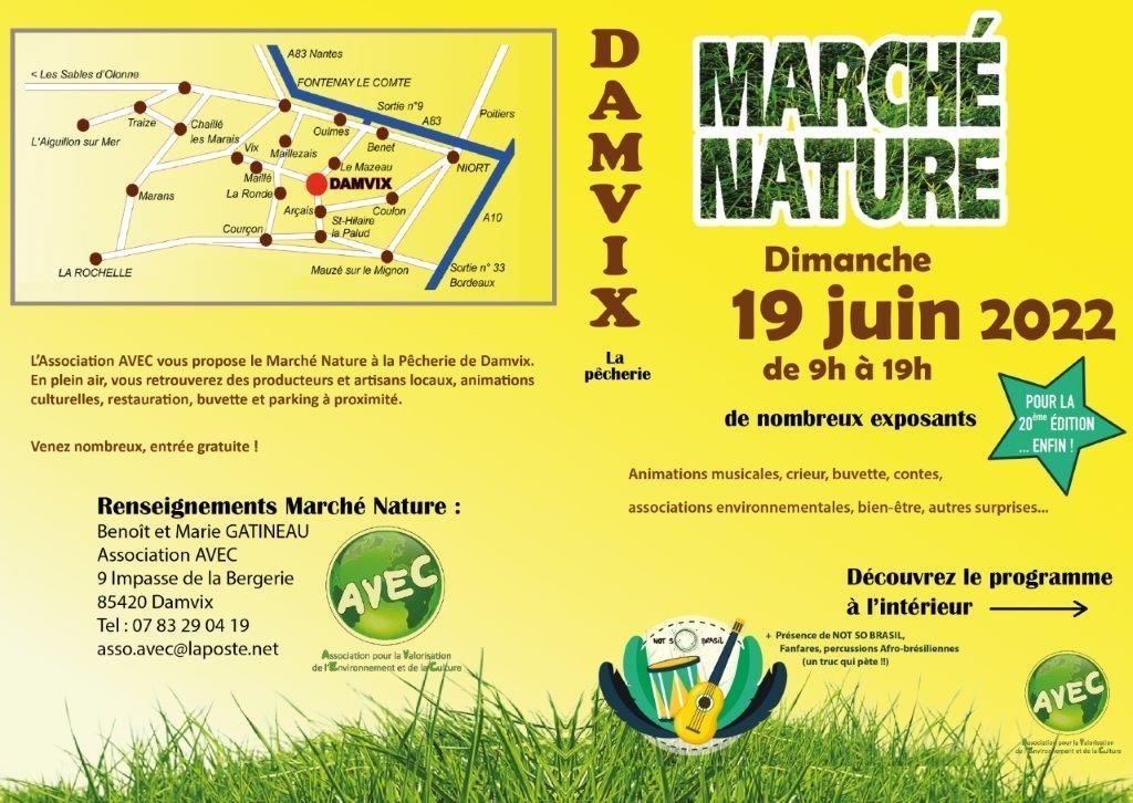 Marché Nature de Damvix La Pêcherie (Camping municipal) de Damvix (Marais Poitevin) - Le 19.06.2022 - Maison Sidonie Champagne