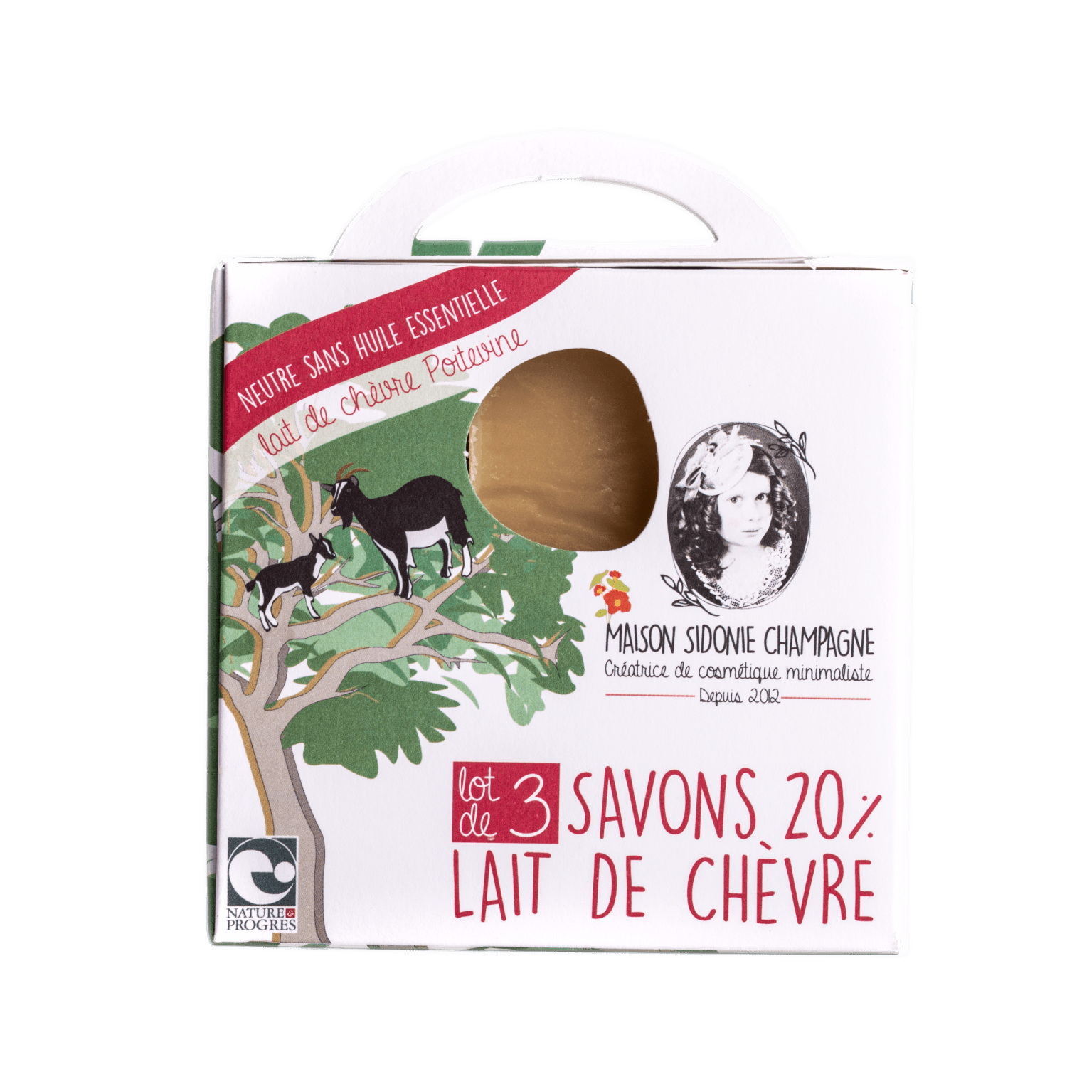 Coffret vrac de 4 savons panachés (au choix) - Maison Sidonie Champagne