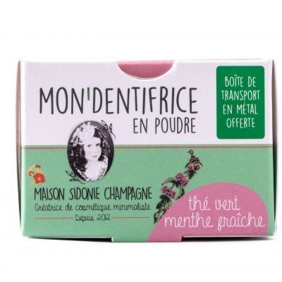 Mon'Dentifrice en poudre Thé vert - menthe