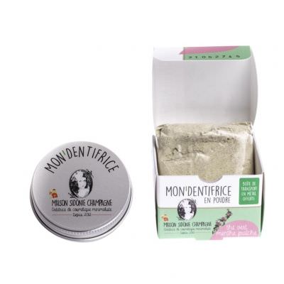 Mon'Dentifrice en poudre Thé vert - menthe