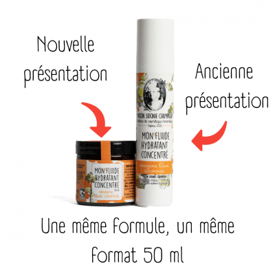 Mon'fluide hydratant concentré verveine citronnée pot verre