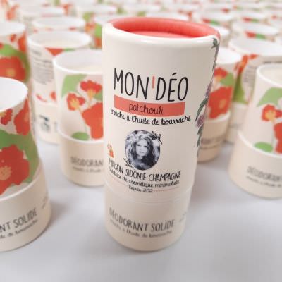 Déodorant solide en stick patchouli Mon'déo
